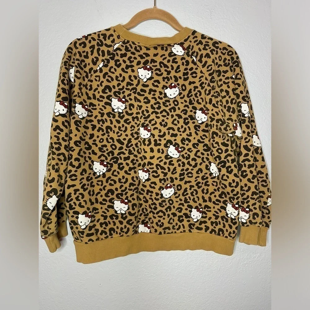 Zara Kids Hello Kitty Leopard Print Sweatshirt Girl’s Size 13/14 - Picture 8 of 9